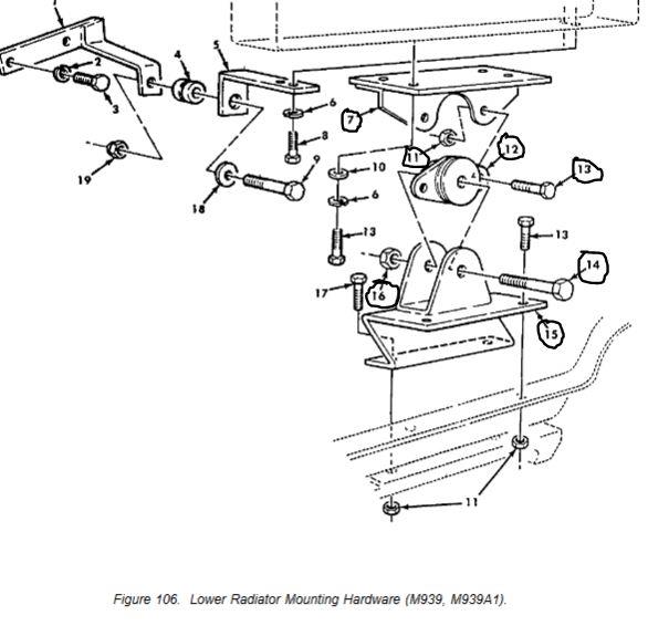 9M-1043 | 9M-1043  Radiator Lower Mounting Bracket Assembly.JPG