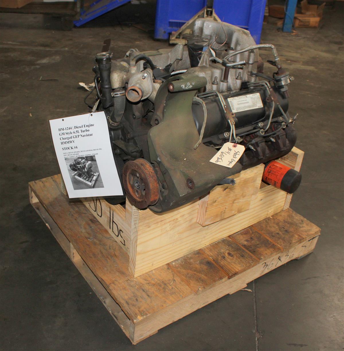 HM-1244 | HM-1244  Diesel Engine GM Style 6.5L Turbo Charged GEP Navistar HMMWV Stock 4 (3).JPG