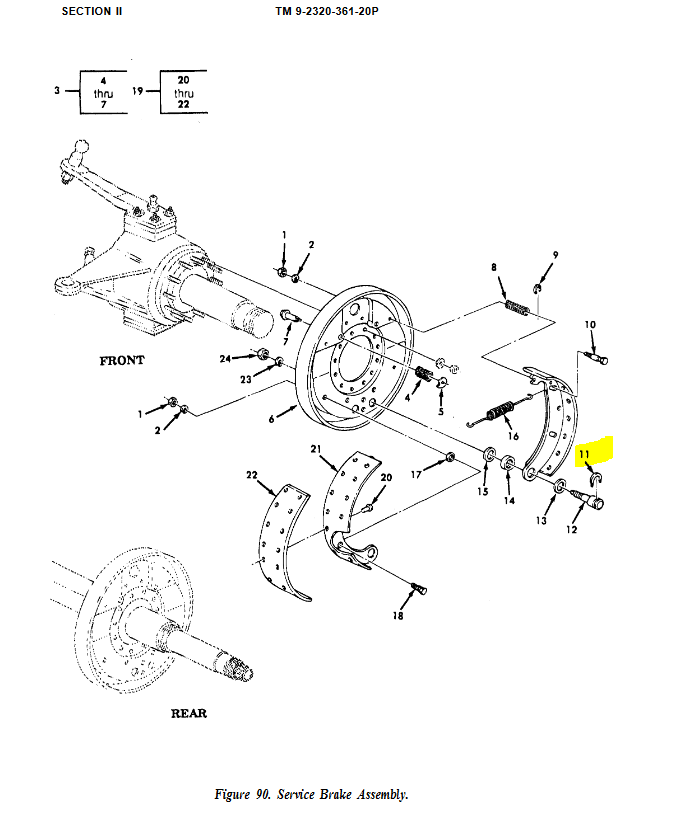 M35-844 | M35-844 Eccentric Brake Shoe Pivot Pin M35A2 M35A3 M109A3 M44 Dia (1).JPG