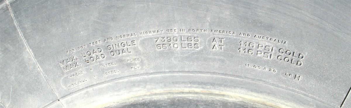 TI-1832 | TI-1832 Michelin XZL 11.00 x 20 Tires 75 Percent Tread or Higher (3).JPG