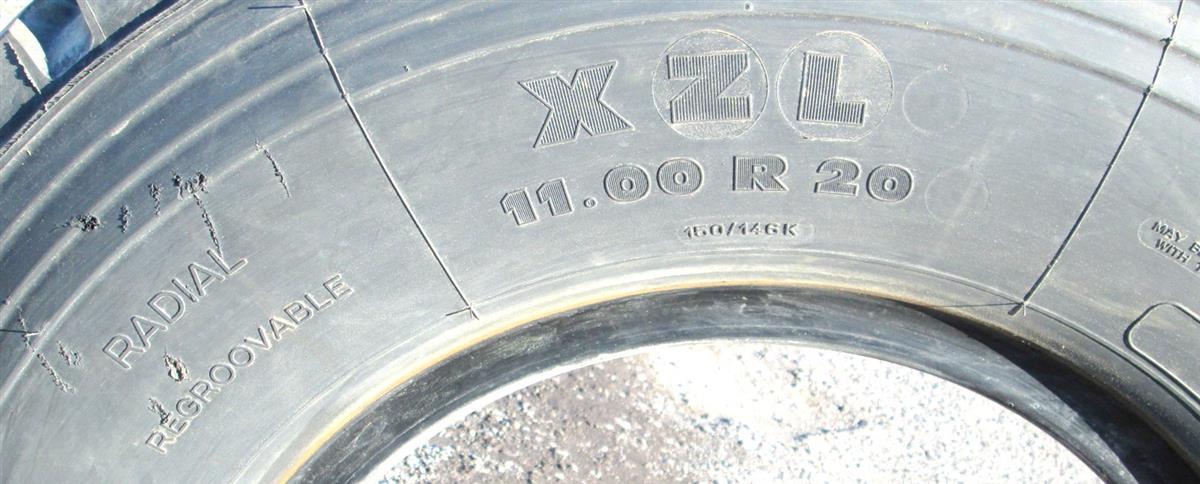 TI-1832 | TI-1832 Michelin XZL 11.00 x 20 Tires 75 Percent Tread or Higher (4).JPG