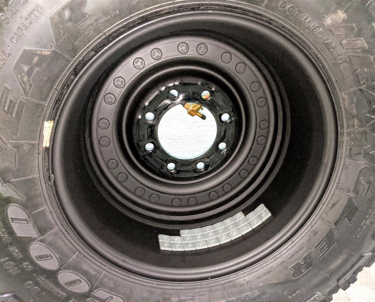 TI-1835 | TI-1835 Goodyear Wrangler MTR 37x12.50R16.5LT Tire Mounted on 24 Bolt Rim with CTIS - 100 Tread H (2).jpg