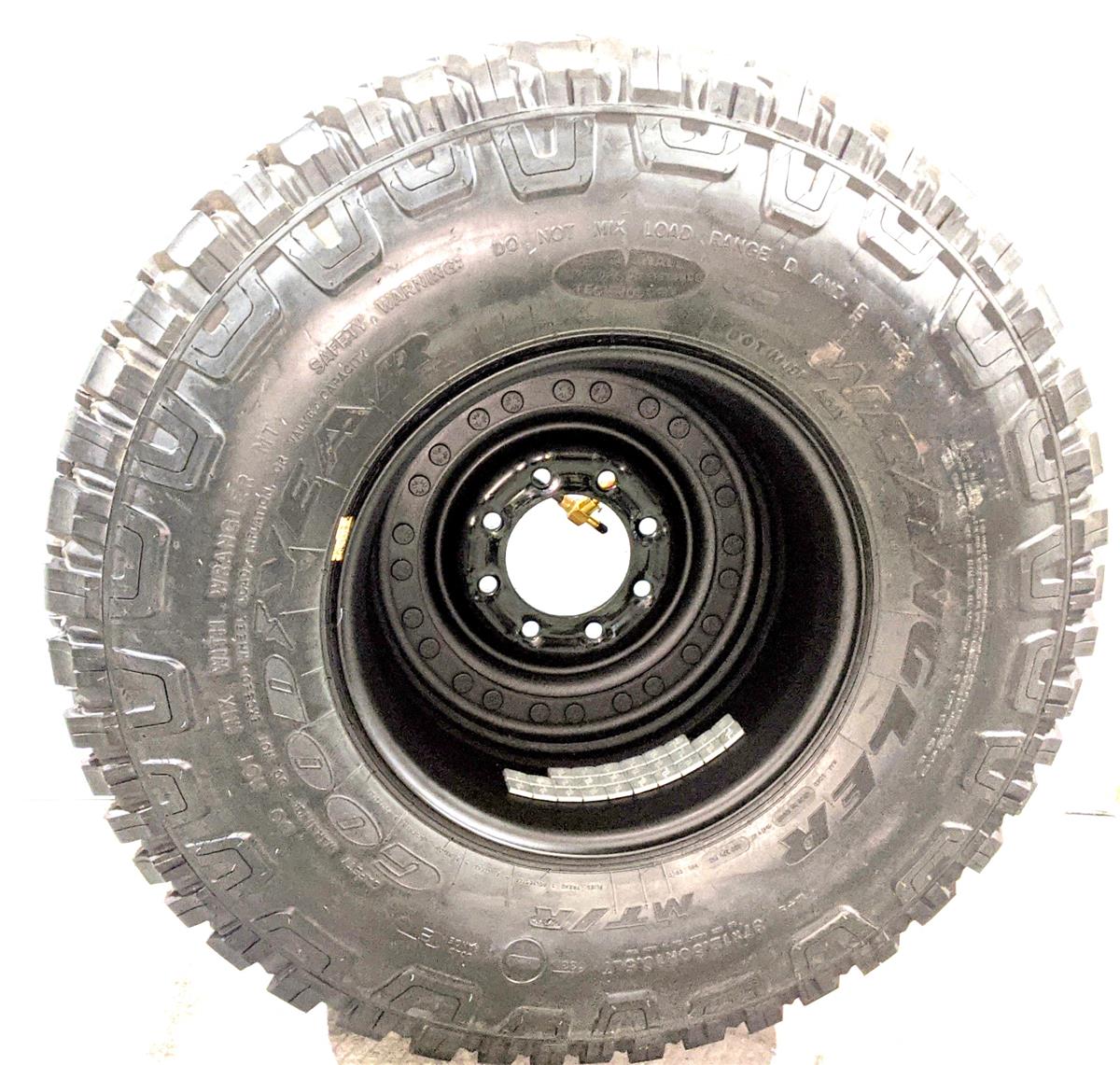 TI-1835 | TI-1835 Goodyear Wrangler MTR 37x12.50R16.5LT Tire Mounted on 24 Bolt Rim with CTIS - 100 Tread H (3).jpg