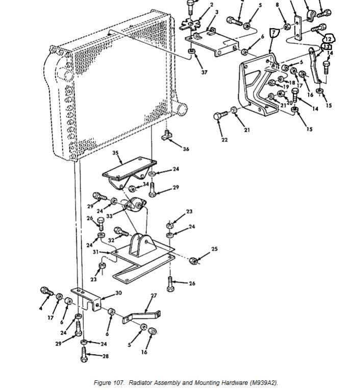 9M-1041 | 9M-1041  Radiator Mounting Bracket Assembly M939A2.JPG