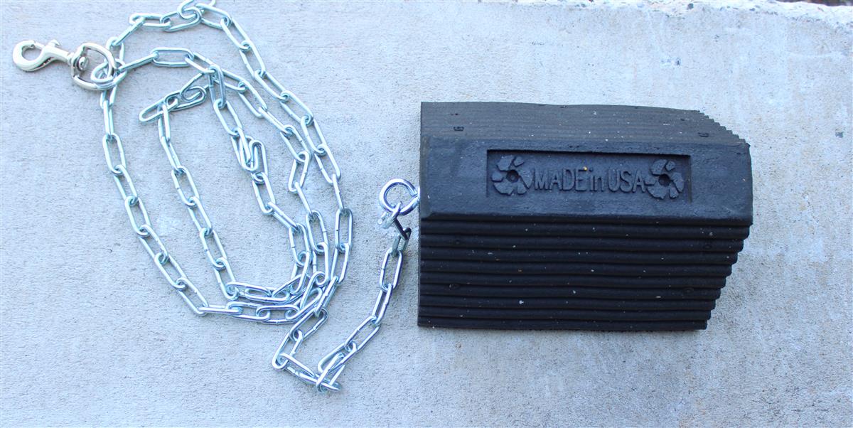ALL-5413 | ALL-5413 Rubber Wheel Chock with 8 FT Chain (6).JPG