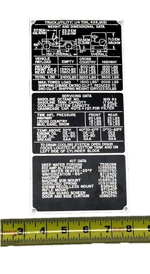 DT-546 | DT-546 M151 Weight and Dimensional Data Plate (1).jpg