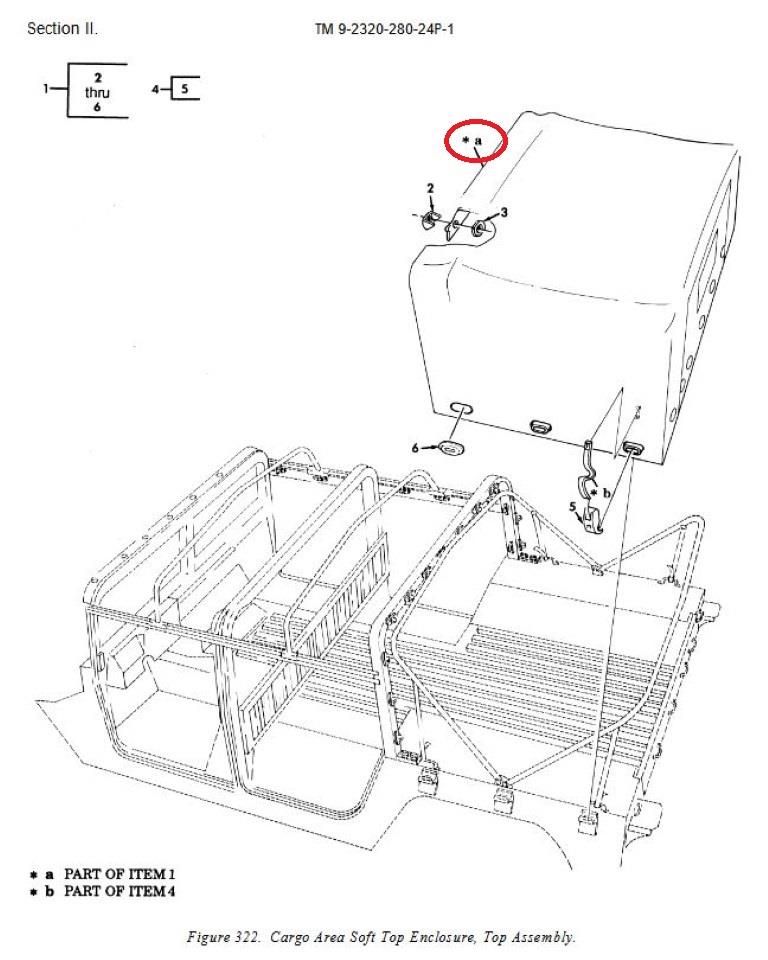 HM-1227 | HM-1227  10 Foot 4-Man Soft Top Cover (TAN) HMMWV (1).JPG