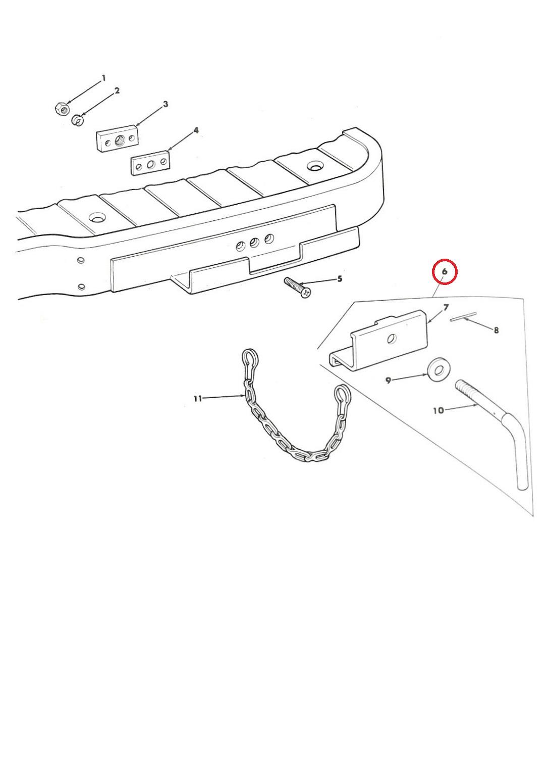 MU-184 | MU-184 Footrest Support Assembly Mule M274 Parts Diagram (Large).JPG