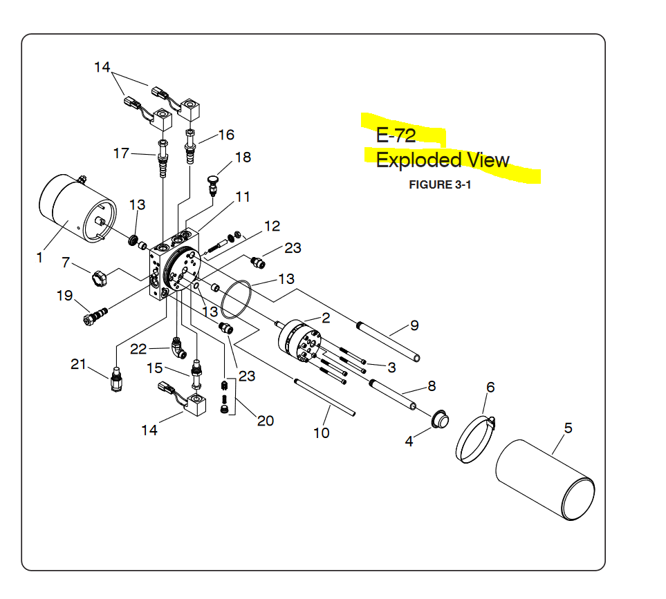 SNOW-057 | SNOW-057  E72 Unit Only Power Pack Plow Pump Straight Blade Meyer Snow Plow Diagram 2 (2).PNG