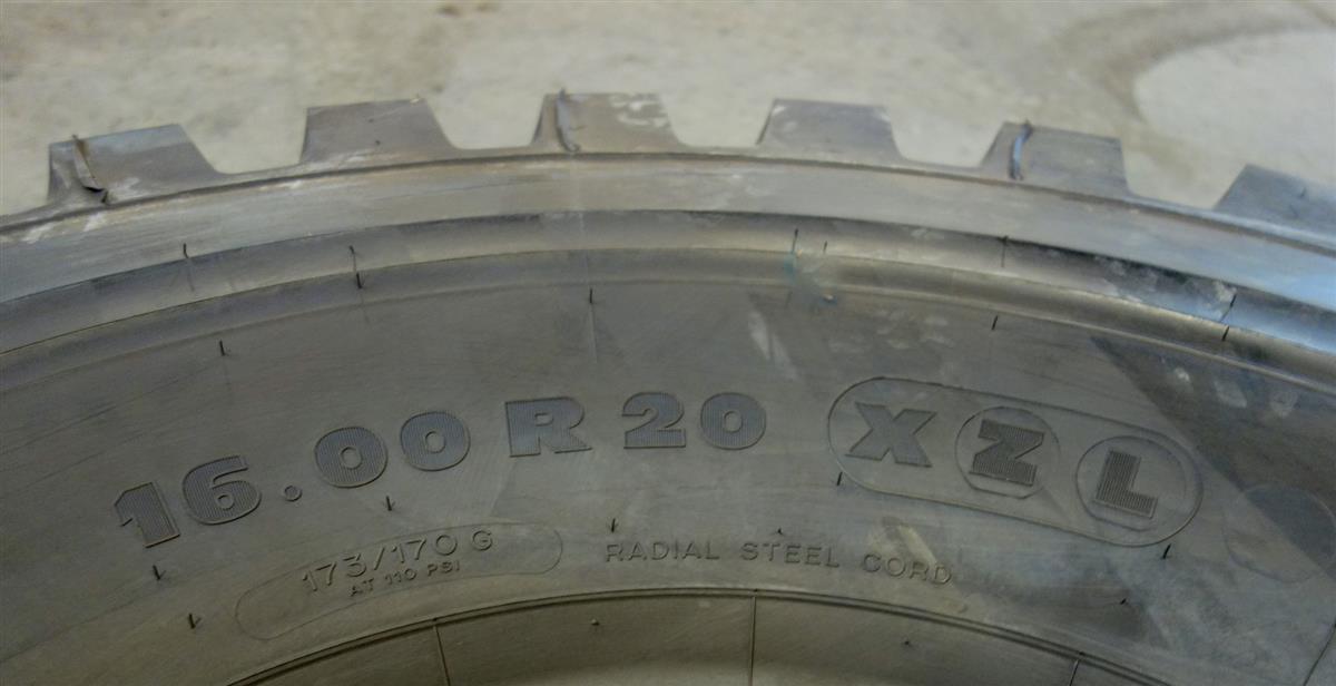 TI-168 | TI-168  Michelin X 16.00R20XZL Tire (NOS) (6).JPG