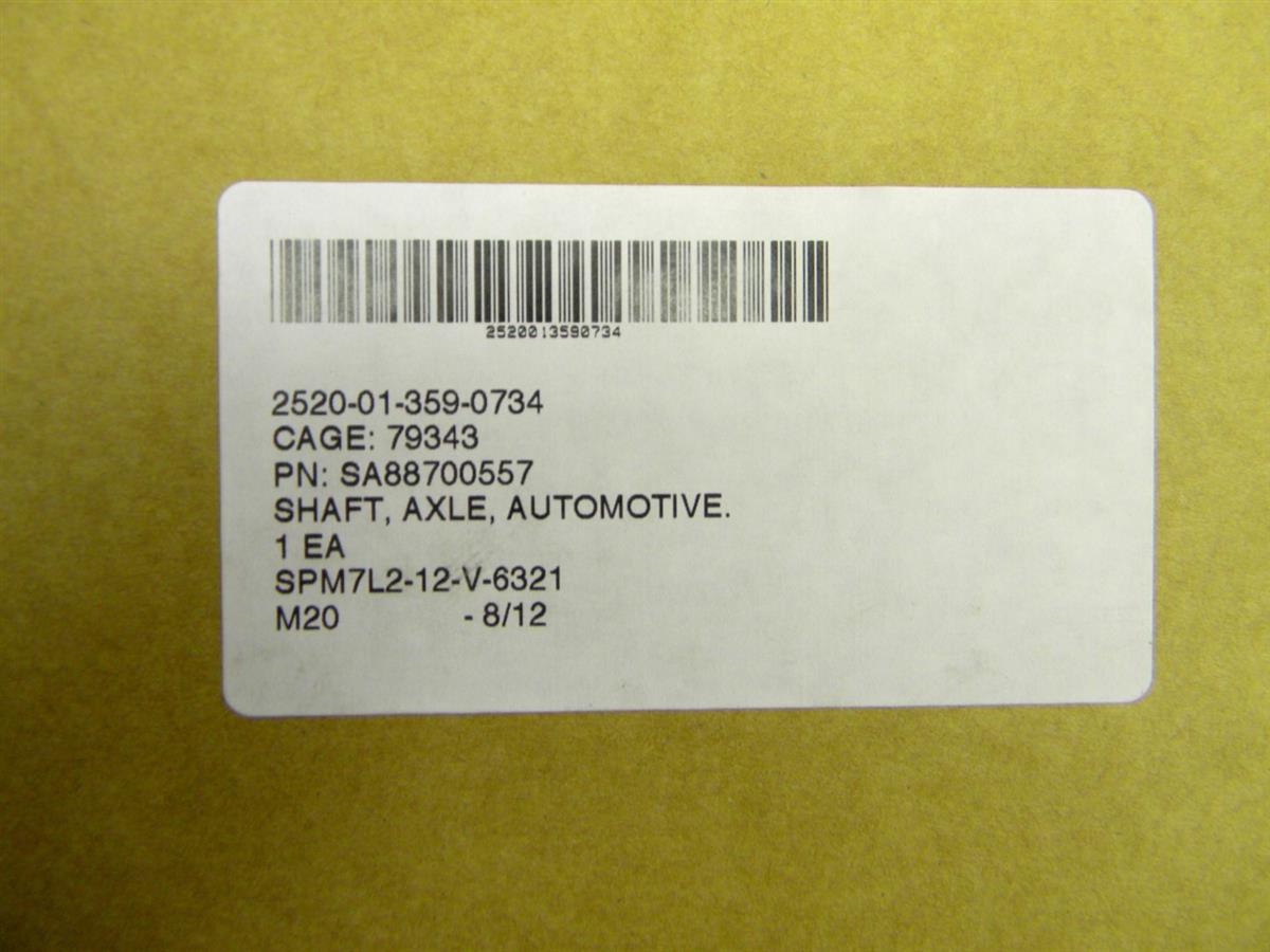 HEM-170 | 2520-01-359-0734 Axle Shaft for Palletized Loading System PLS. NOS.  (3).JPG