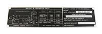 DT-576 | DT-576  M923A2 WOW Cargo Truck 5 Ton 6x6 Weight and Dimension Data Plate.JPG
