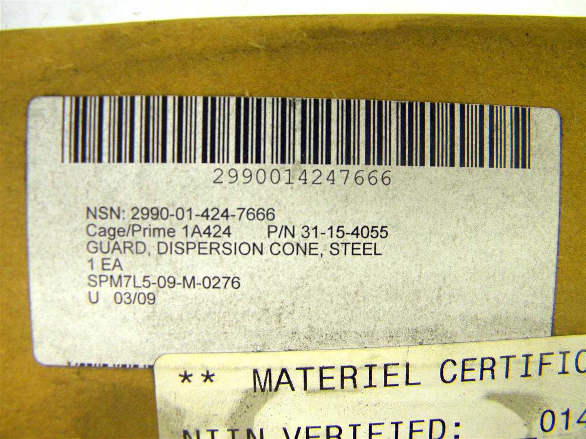 SP-1420 | 2990-01-424-7666 Guard, Muffler-Exhaust, Muffler-Exhaust Guard (1).JPG
