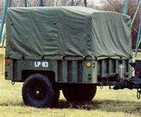 TR-202 | Soft Top Vinyl Green Cargo Cover and Bow Kit for M1101 and M1102 Trailer. NOS (9).jpg