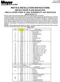 SNOW-103 | SNOW-103-Meyer EZ Classic Plow Mount 1992-1998 Ford F450 2x4 Truck Diag 1 (1).JPG
