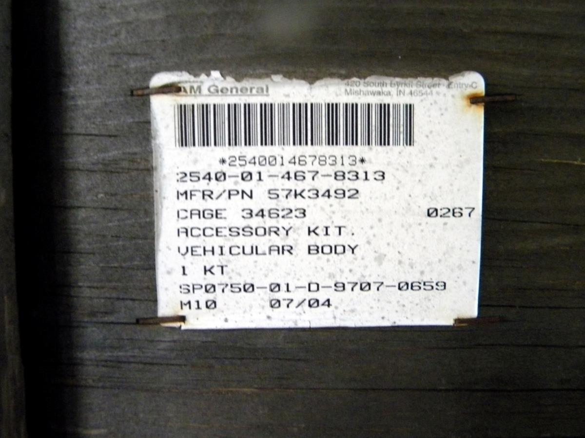 HM-617 | 2540-01-467-8313 Underbody Protection Kit for HMMWV. NOS (5).JPG