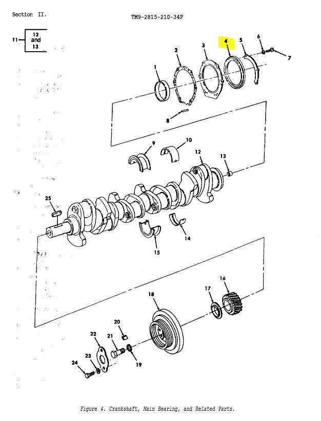 COM-3073 | COM-3073 Rear Main Engine Seal for LDT-465 and LDS-465 Multifuel Diesel Engines Dia 1.JPG