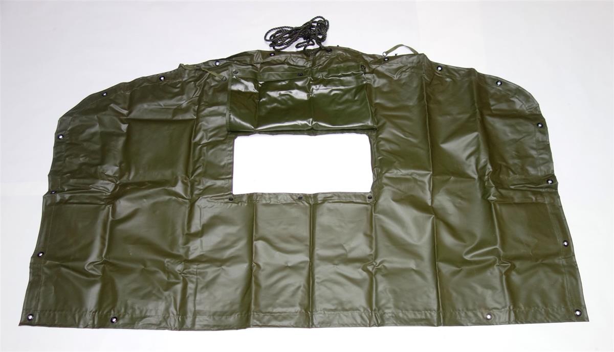 COM-5222-GREEN | 2540-00-402-2157 Vinyl Green Cargo Cover End Curtain for M54, M809, M939 5 Ton NOS (6).JPG