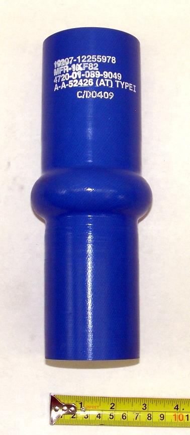 9M-128 | 4720-01-089-9049 Hose, Preformed, Lower radiator Hose to Tee Pipe (3).JPG