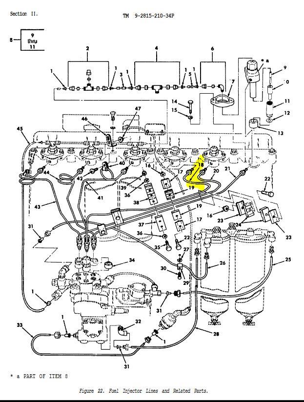 M35-821 | 4TH Fuel Line Injector Metal Tube M35A2 Dia 1.JPG