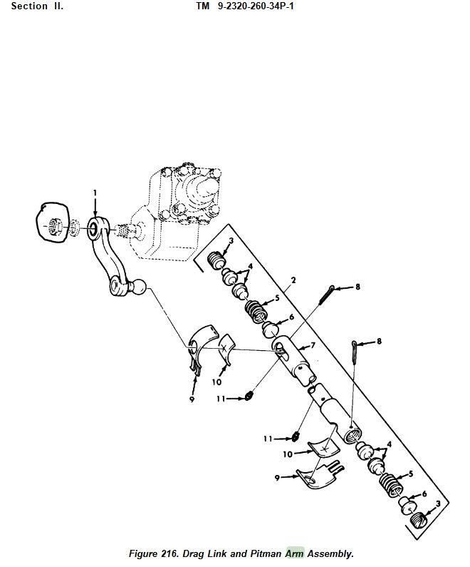 5T-1072 | 5T-1072  Steering Gear Pitman Arm Nut M809.JPG