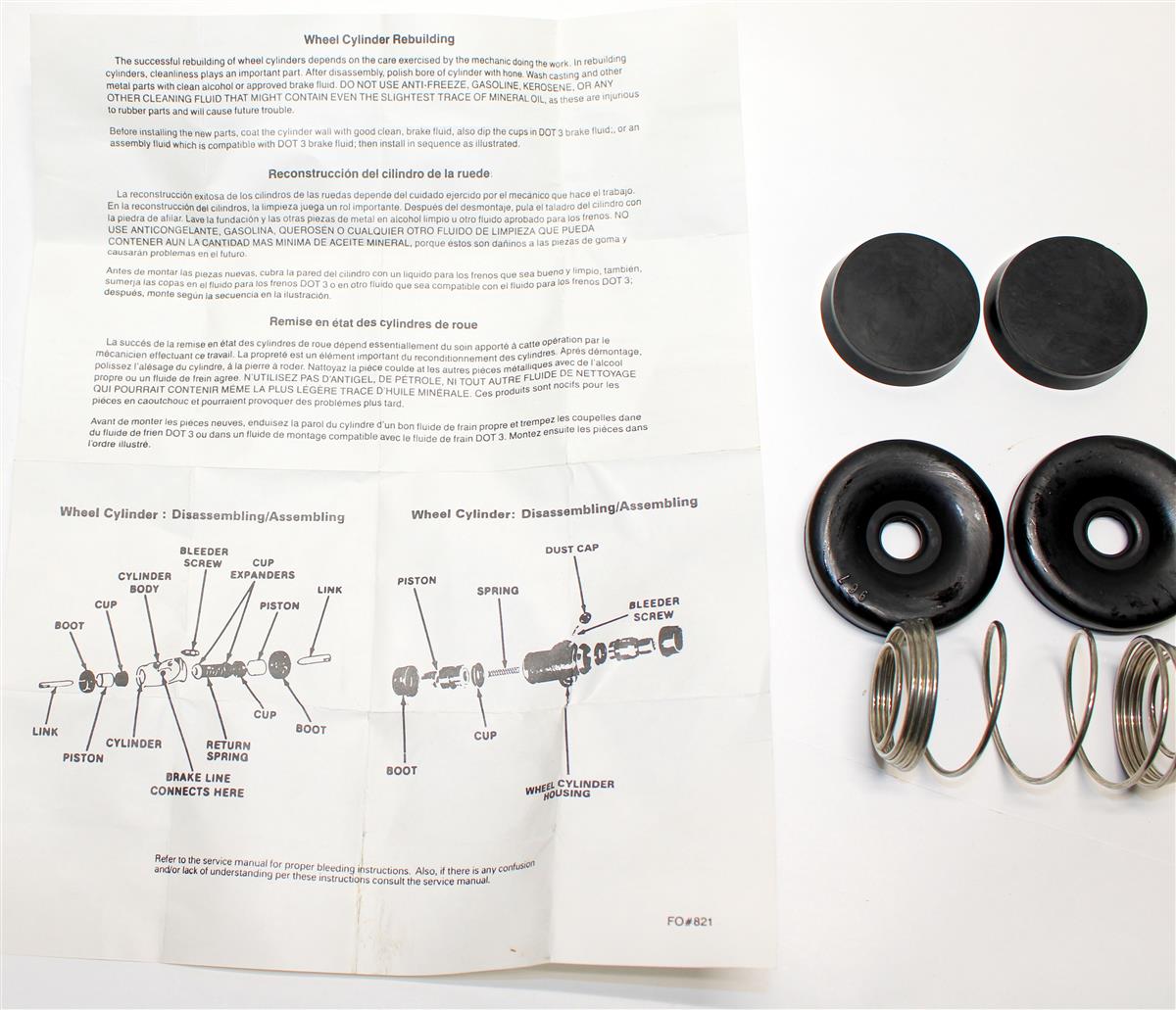 5T-2125-WCK | 5T-2125-WCK Front Axle Hydraulic Wheel Cylinder Rebuild Kit M809 M54 (6).JPG
