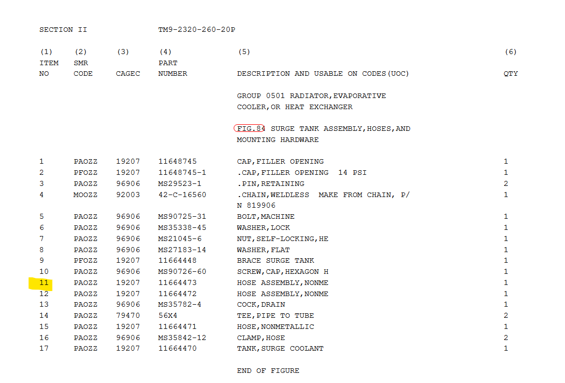 5T-2229 | 5T-2229 Nonmetallic Hose Coolant Surge Tank Short Hose M809 DIA (2).JPG.png