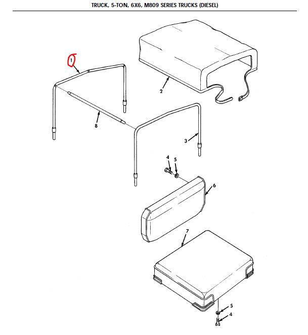 5T-588 | 5T-588  Wrecker Operator Station Soft Top Support Bows (1).JPG