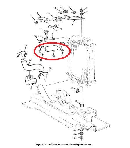 Cummins NHC250 Upper Radiator Hose