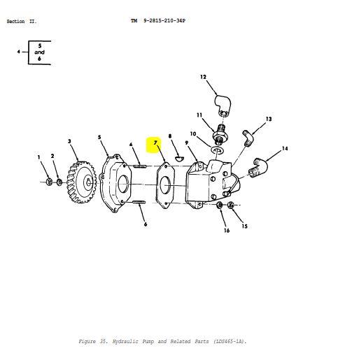 5T-848 | 5T-848  Gasket, Power Steering 5 Ton Multi-Fuel Hydraulic Power Steering Pump  (1).JPG