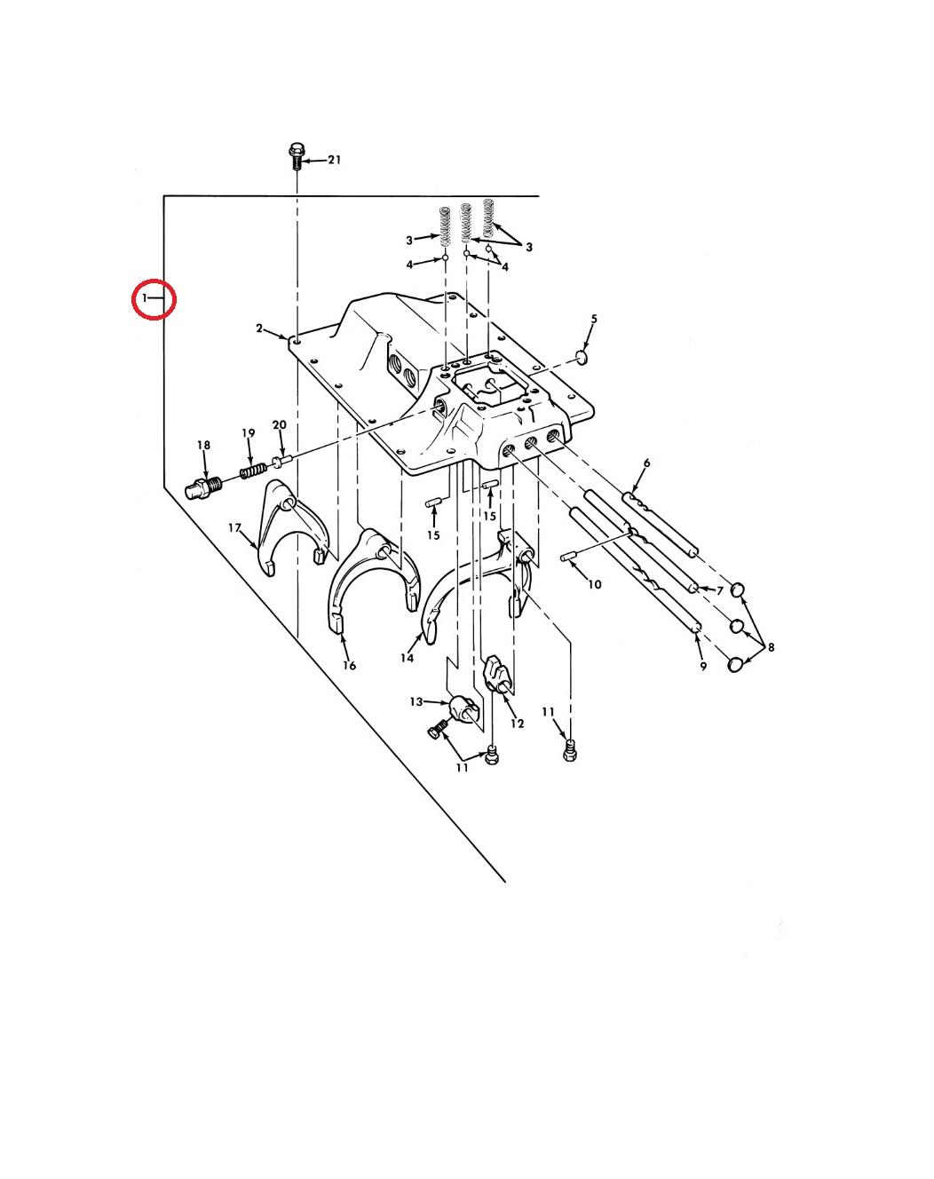 5T-984 | 5T-984 5 Ton Transmission Top Cover Parts Diagram.jpg