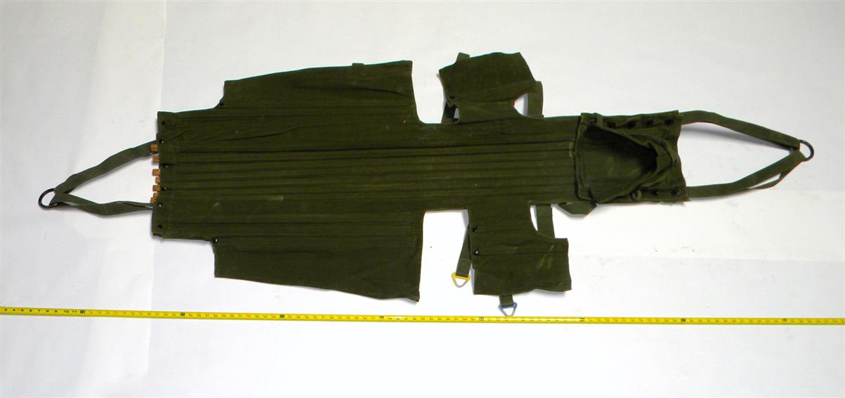SP-1769 | 6530-00-783-7600 Poleless Semi-Rigid Wooden Slat Litter  Stretcher. Used  (1).JPG