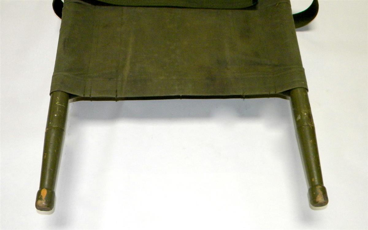 SP-1756 | 6530-00-783-7905 USGI Green Canvas Folding Litter, Stretcher with Wood Handles USED (3).JPG