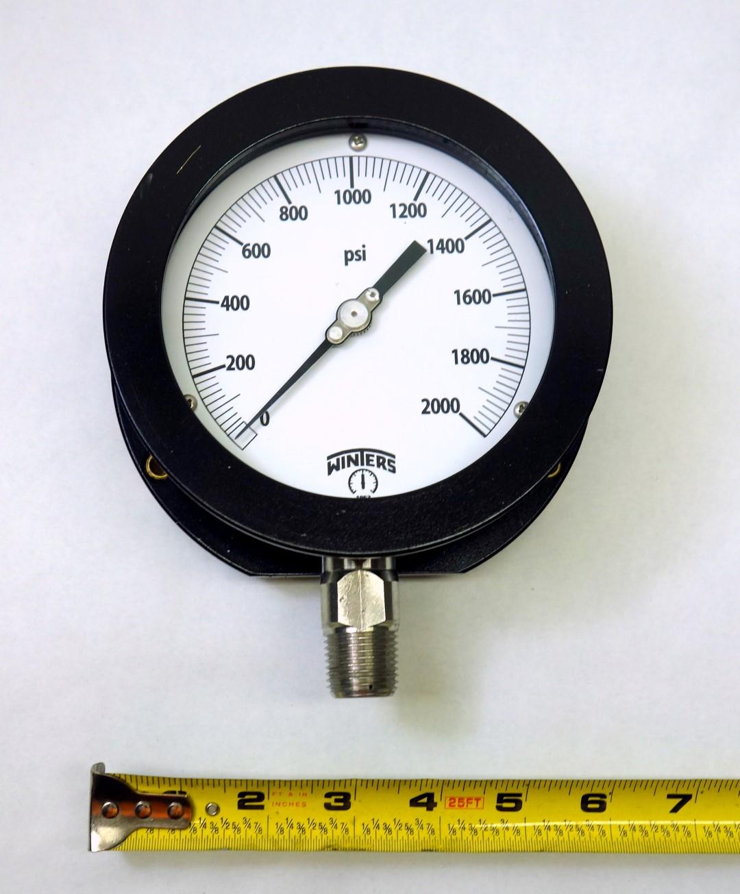 SP-1830 | 6620-01-182-0281 Winters Hydraulic Pressure Gauge Measures 0-2000 NOS (4).JPG