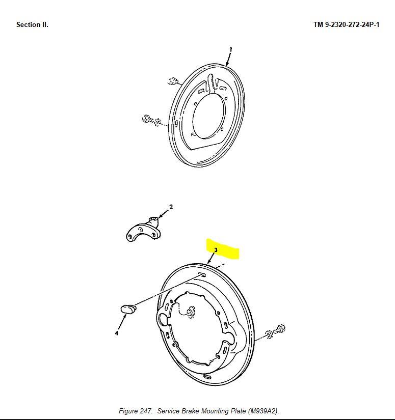 9M-1860 | 9M-1860 Service Brake Brake Disc Shield M939A2 Dia 1.JPG