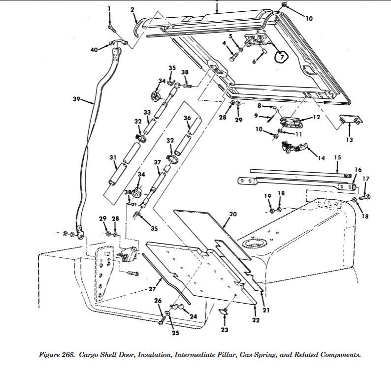 COM-3303 | COM-3303  Cargo Shell Door  Launch Tube Bracket (HMMWV).JPG