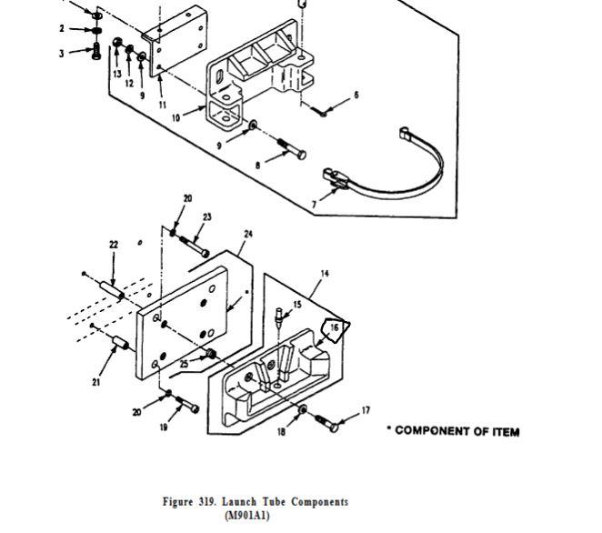 COM-3303 | COM-3303  Cargo Shell Door  Launch Tube Bracket (M901A1).JPG