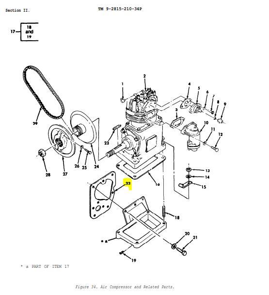 COM-5801 | COM-5801  Air Compressor Gasket Pedestal To Block For Multifuel Engines (1).JPG
