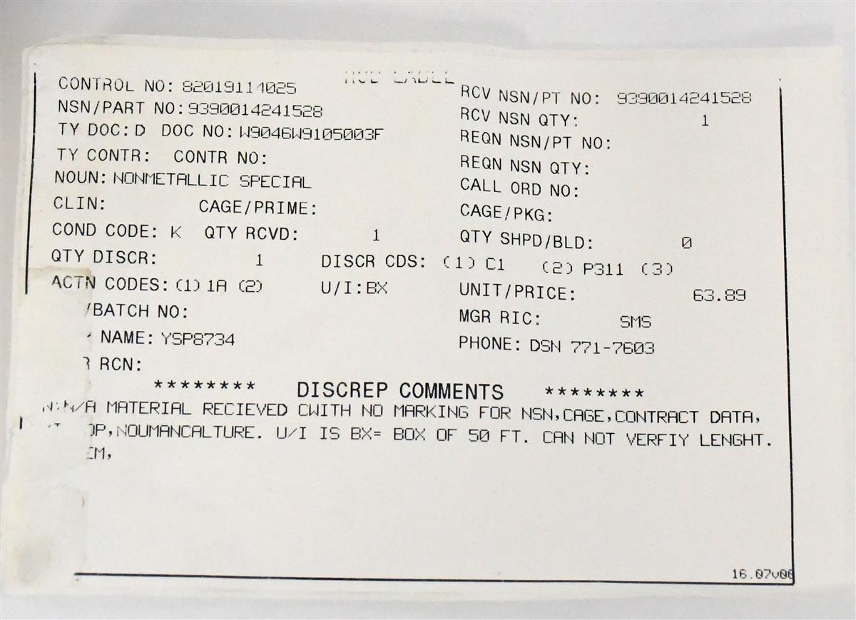 COM-5968 | COM-5968  Weather Strip Nonmetallic Special Section 50 FT FMTV (3).JPG