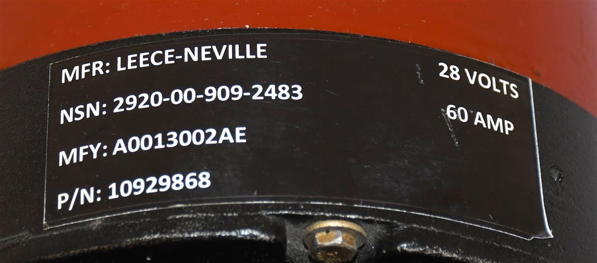 Alternator Leece-Neville 24 Volt 60 Amp Rebuilt M Series