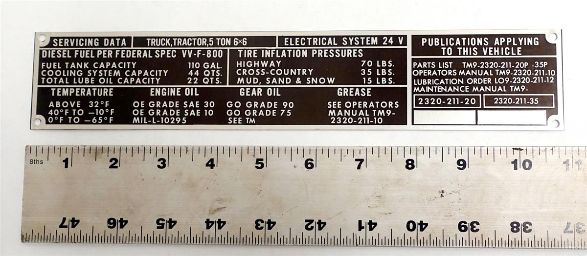 DT-434 | DT-434 24 Volt Diesel Electrical System Servicing Data Tag NOS (3).JPG