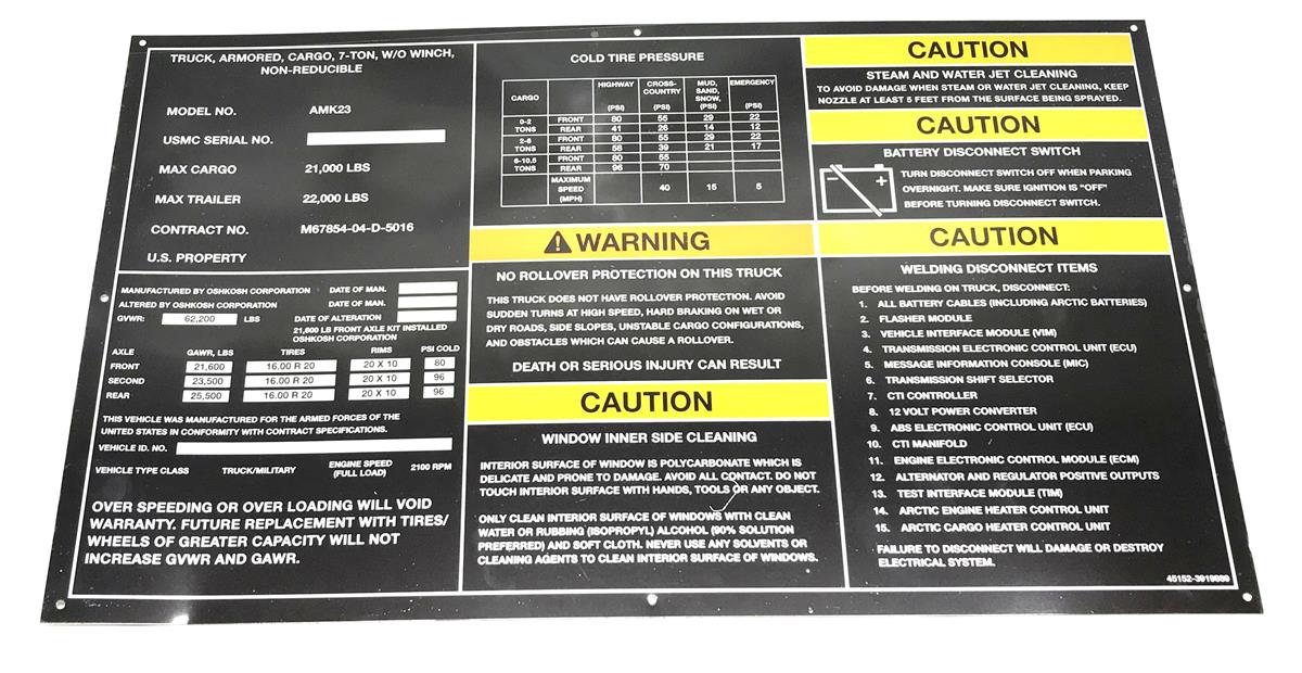 DT-441 | DT-441  AMK23 Cargo Truck Data Tag Label Kit (408).jpg