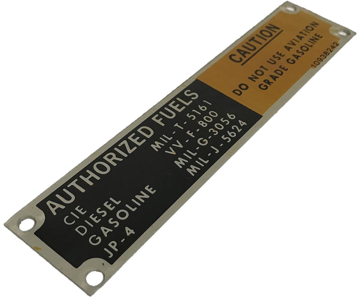 DT-459 | DT-459  Authorized Fuels Caution Data Tag (2).jpg