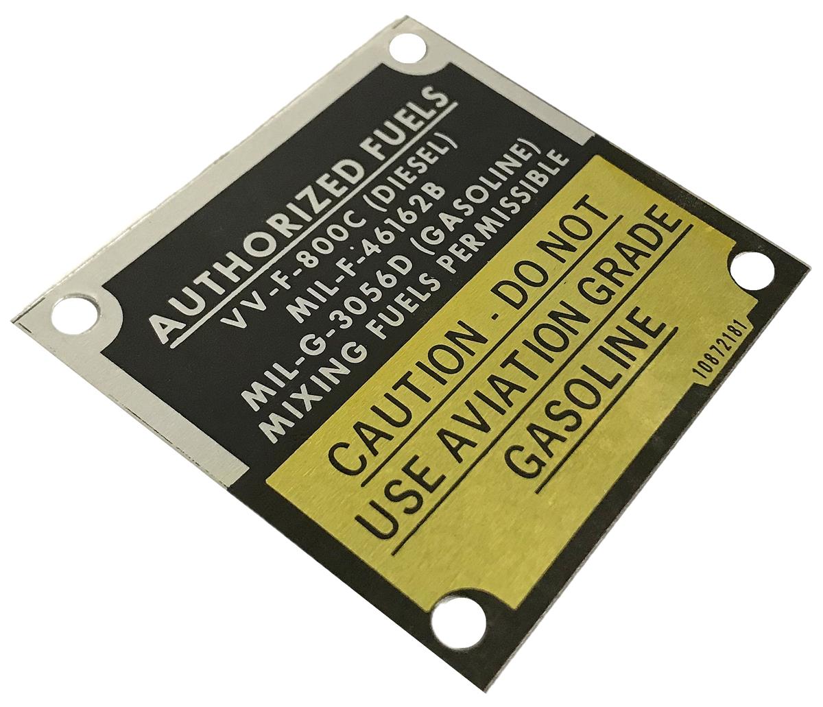 DT-460 | DT-460  Authorized Fuels Caution Data Tag (3).jpg