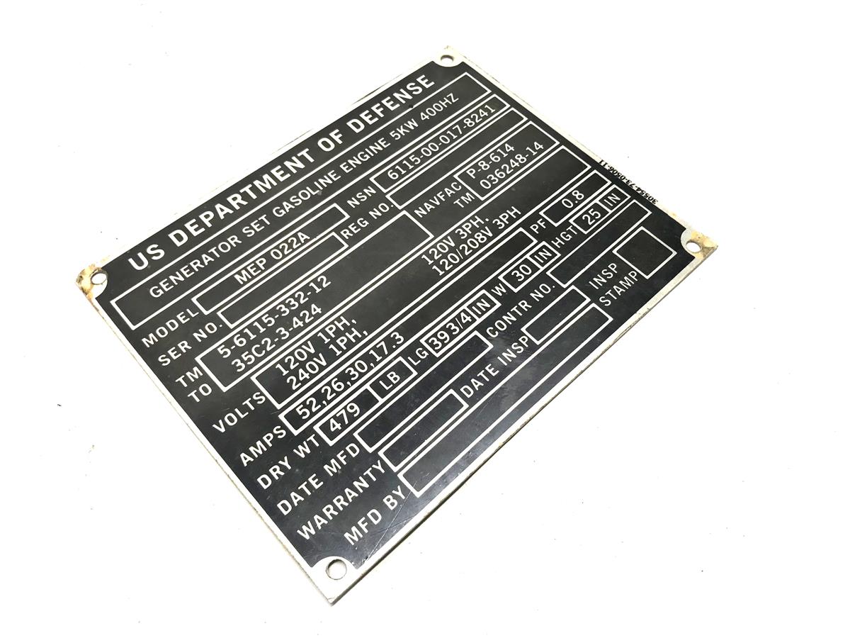 DT-477 | DT-477 US DOD Generator Identification Plate (2).jpg