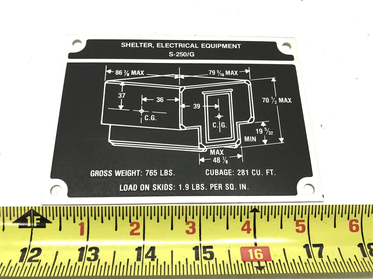 DT-490 | DT-490 S-250G Electrical Equipment Shelter Data Plate (2).jpg