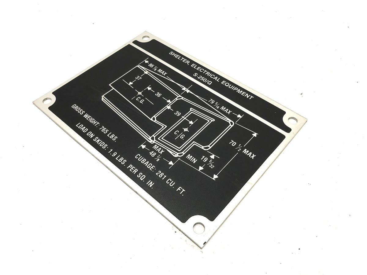DT-490 | DT-490 S-250G Electrical Equipment Shelter Data Plate (5).jpg