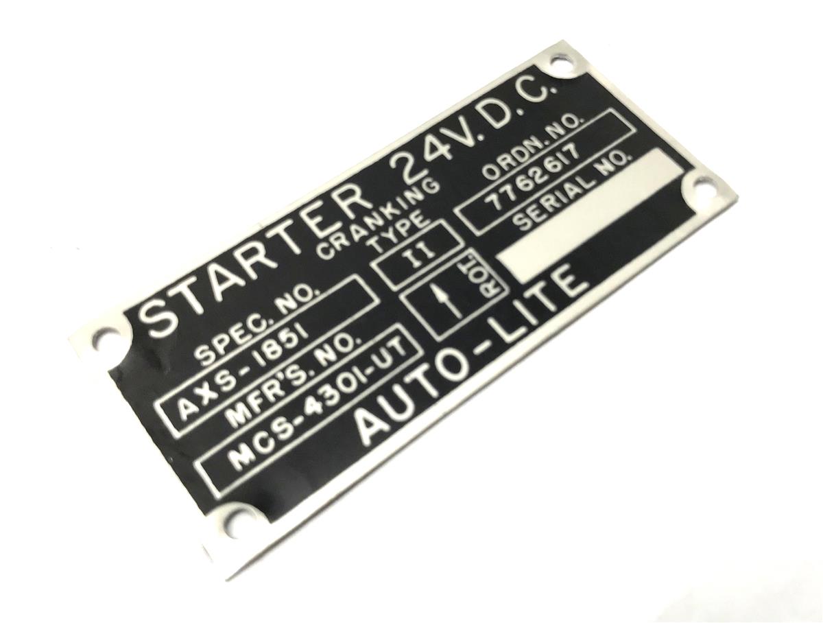DT-506 | DT-506 24V Starter Assembly Data Plate (4).jpg
