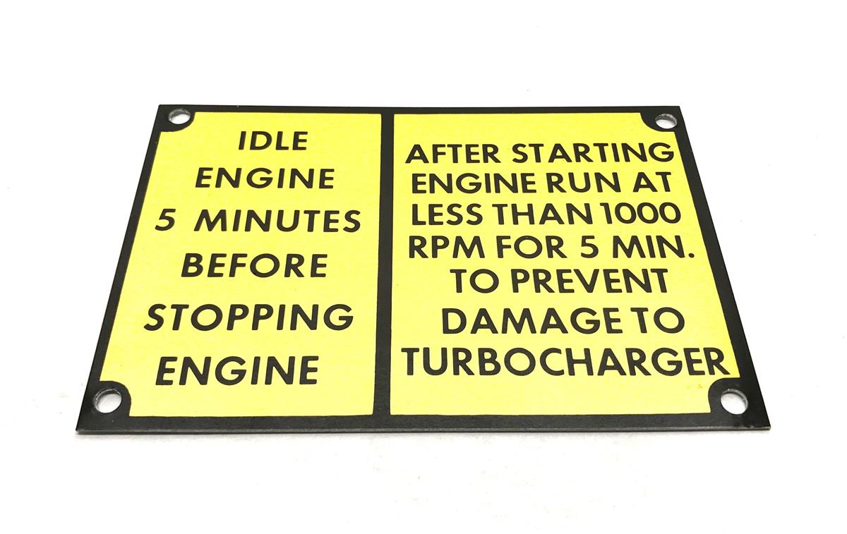 DT-514 | DT-514 Turbo Charger Warning Data Plate (1).jpg