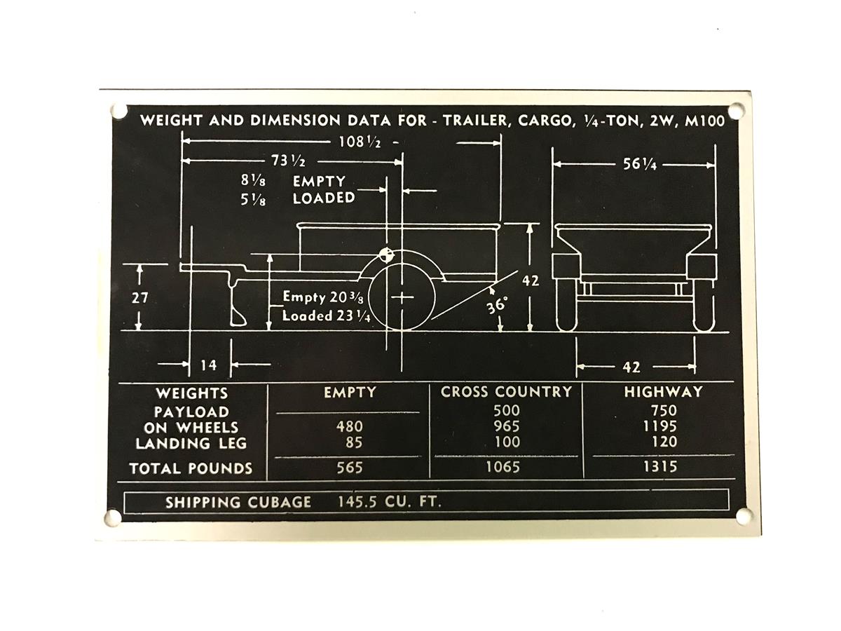 DT-518 | DT-518 14 Ton Cargo Trailer Weight and Dimension Data Plate (1).jpg